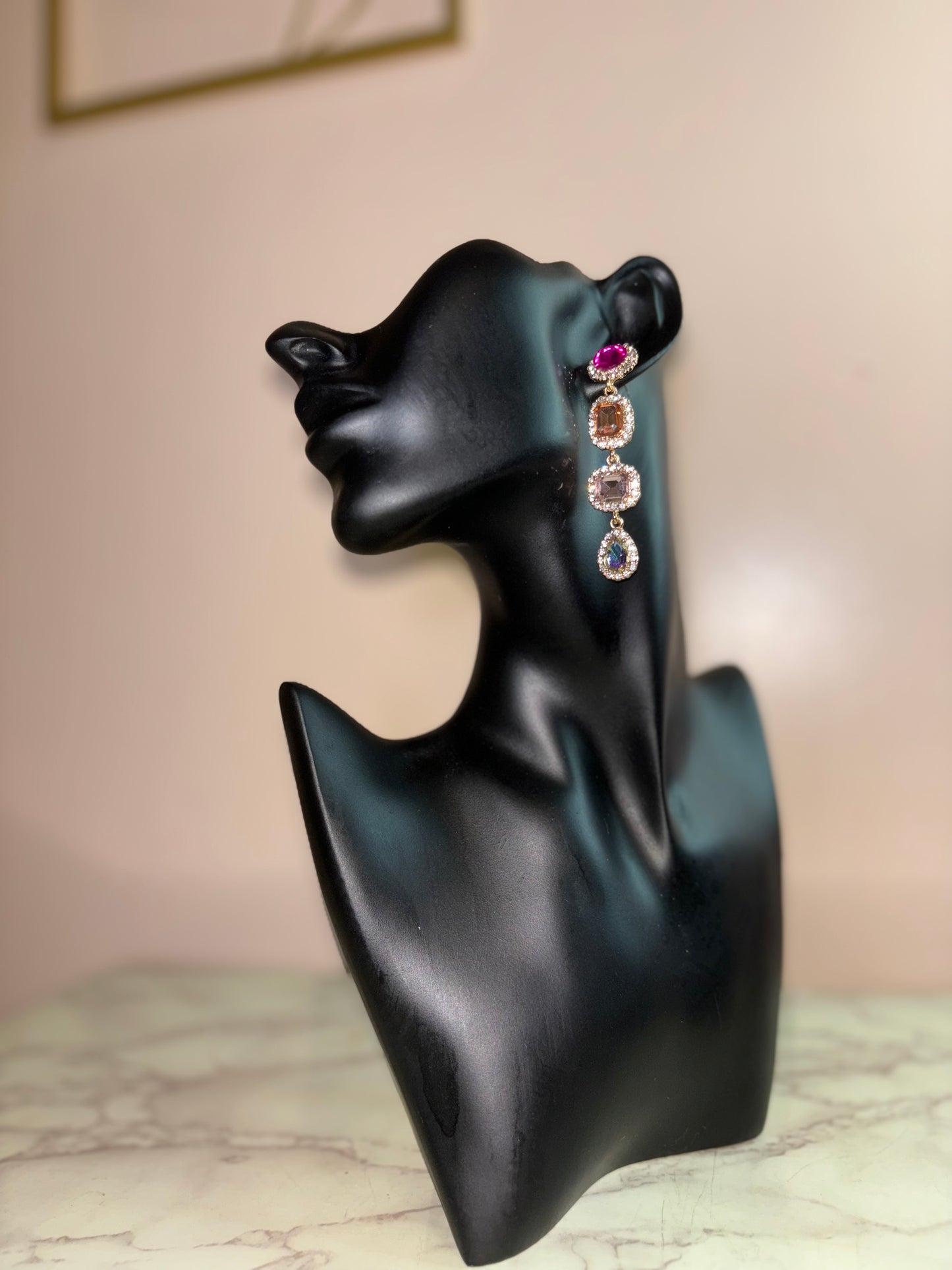 Multicolored Stone Earrings