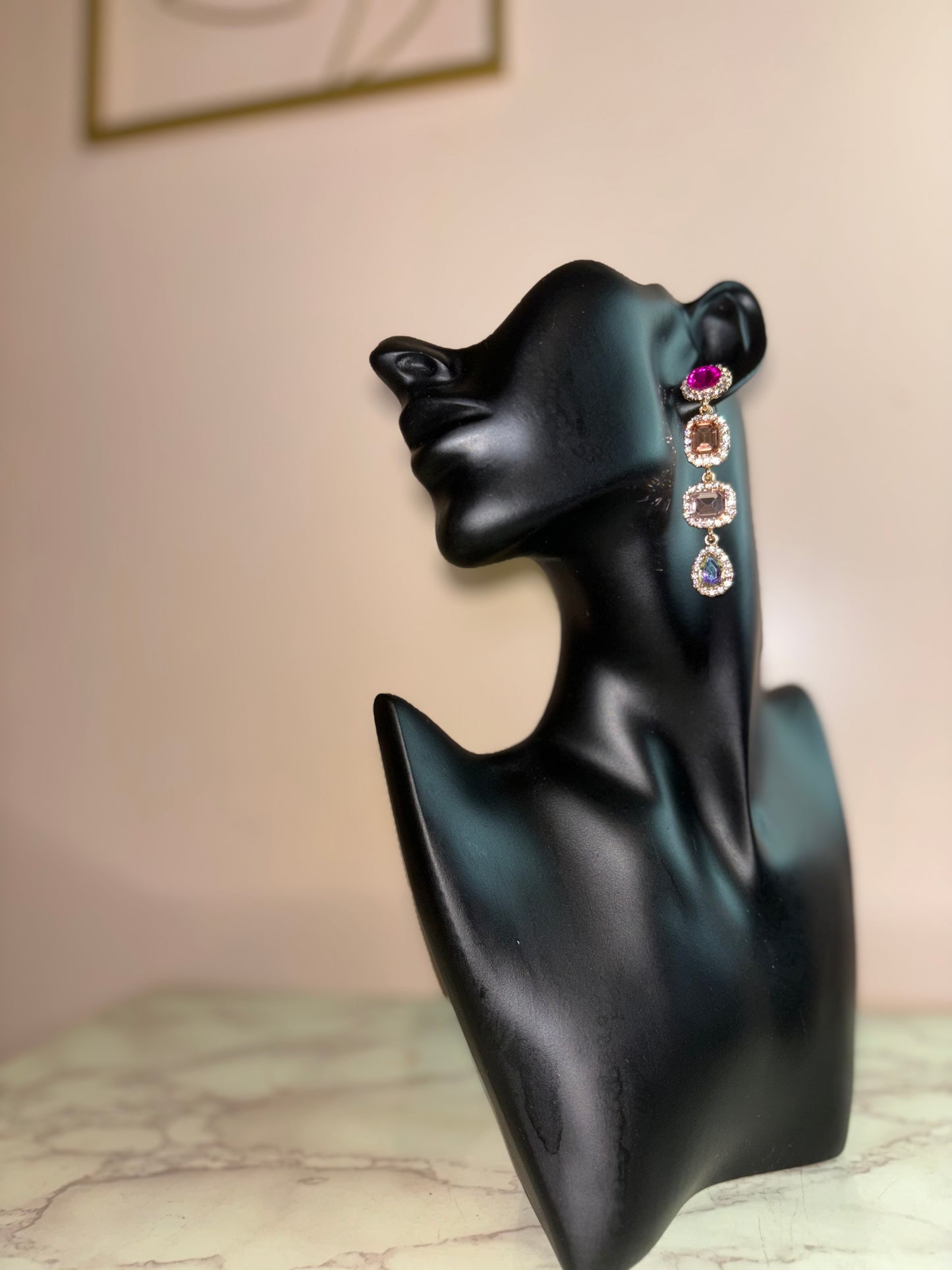 Multicolored Stone Earrings