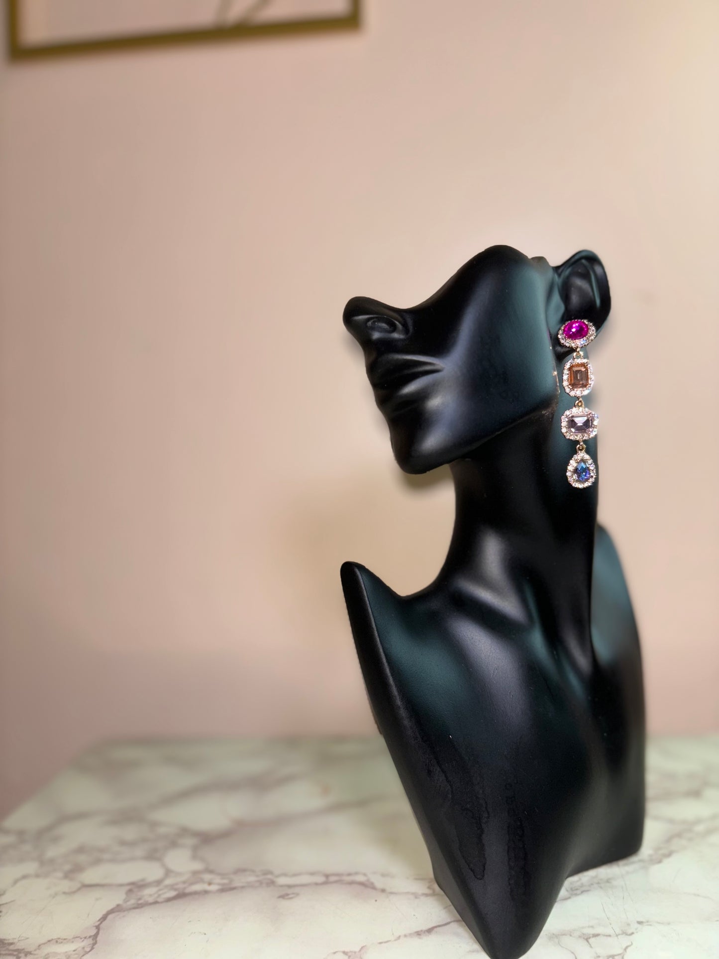 Multicolored Stone Earrings