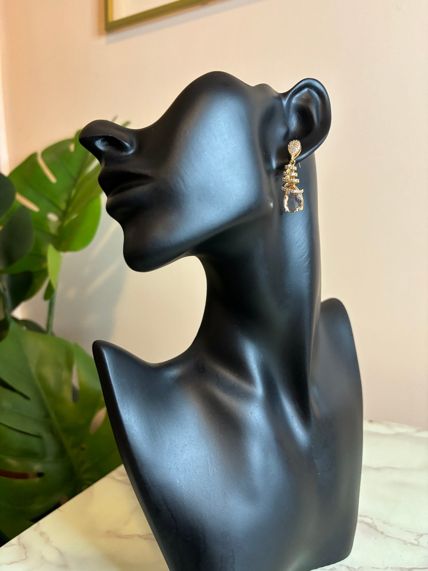 Rose Quartz Earring